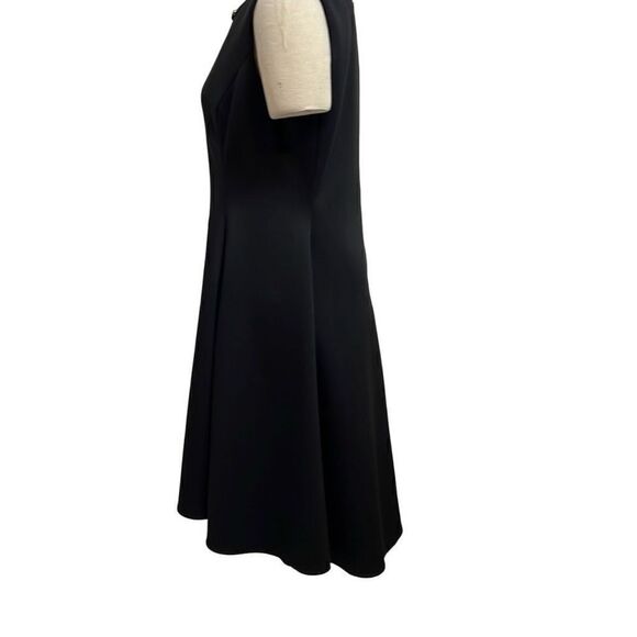 DKNY Black Sleeveless Fit and Flare Hi Low Hem Dress Size 14 - Picture 2 of 9